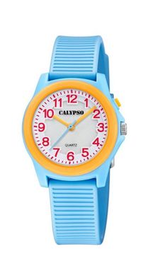 Calypso | analoge Kinderuhr Ø 34 blau Quarz Kunststoff Licht | K5823/3