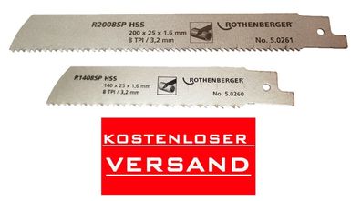 Rothenberger 5 Stück HSS Sägeblatt für Stahl + Profile 5.0260 / 5.0261 NEU OVP