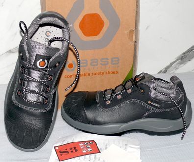 BASE B0118 2492 Rindleder Sicherheits Arbeits Boots Schuhe S3 SRC CI Dämpfung BK