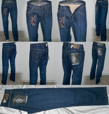 FST IND TEN Authentic Regular Fit Comfort Jeans Classic Hose W34 L 32 34 Blue