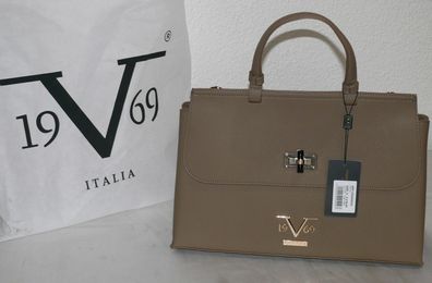 Versace VI20AI0022 Patta 19 V 69 Italia Damen Schulter Tasche Tortora Gold