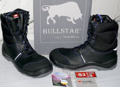 Bullstar 2421 Thermo S3 Rindleder Sicherheits Arbeits Boots Schuhe Stiefel SRC