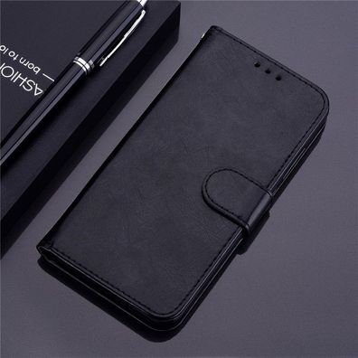 Soft Silikon PU Leder Handschlaufe Flip Case für Huawei