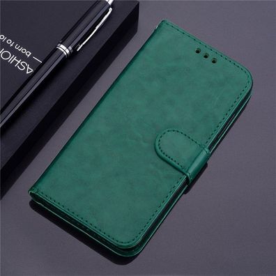 Soft Silikon PU Leder Handschlaufe Flip Case für Huawei