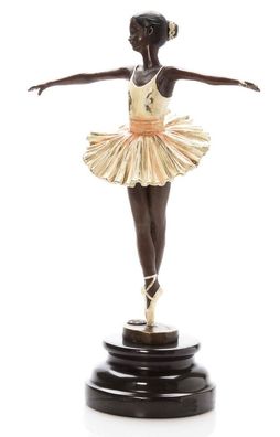 Bronze Skulptur Ballett Tänzerin Ballerina Antik-Stil Bronzeskulptur Figur