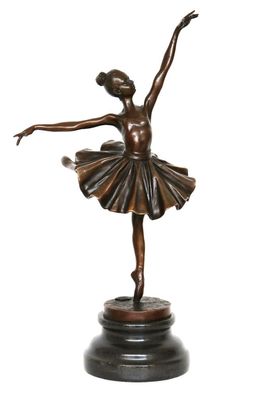 Bronzeskulptur Tänzerin Ballerina nach Degas Ballett Bronze Figur Replika f