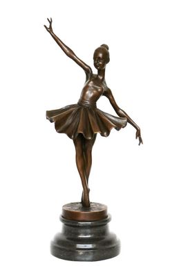 Bronzeskulptur Tänzerin Ballerina nach Degas Ballett Bronze Figur Replika b