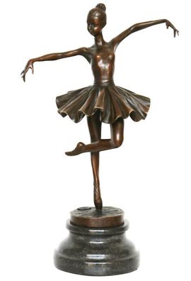 Bronzeskulptur Tänzerin Ballerina nach Degas Ballett Bronze Figur Replika d