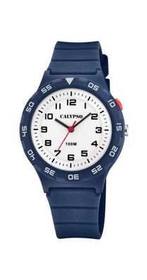 Calypso Sweet Time Kinderuhr analog Quarz Silikonband blau K5797/3