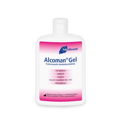 Alcoman Gel - Handdesinfektion - 24 x 150 ml - Händedesinfektionsmittel - Desinfe...