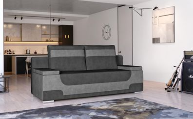 Area Sofa Couch Garnitur Sofagarnitur mit Schlaffunktion und Bettkasten NEU