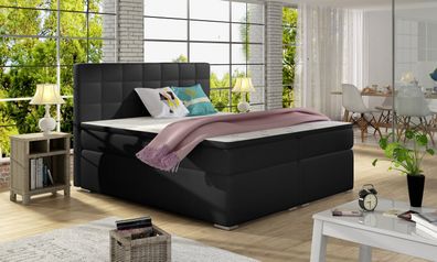 Boxspringbett ALICE Schlaffzimmerbett 143x200 cm, 163x200 cm und 183 x 200 cm Dopp