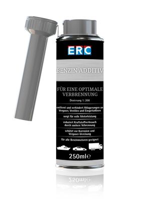 1 x 250 ml ERC Benzin Sprit Additiv für alle Benzinmotoren Systemreinigung