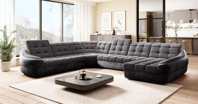 Couchgarnitur Infinity XL U Sofa mit Schlaffunktion und Bettkasten Couch Wohnlands