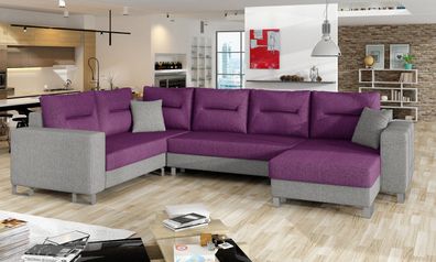 Dorado Couchgarnitur U Form Schlaffunktion Bettkasten Couch Sofa
