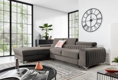 Grayson Couch Garnitur Sofa Sofagarnitur mit Schlaffunktion und Bettkasten Wohnlan