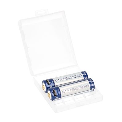 2x Keeppower AA 1900mAh protected 1,5A USB 1,5V Batterie