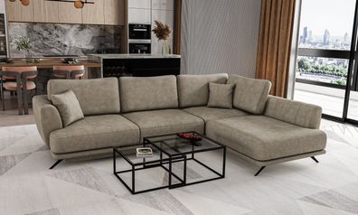 Sofa Couch Garnitur Sofa Sofagarnitur LARDE LO LAR mit Schlaffunktion und Bettkast