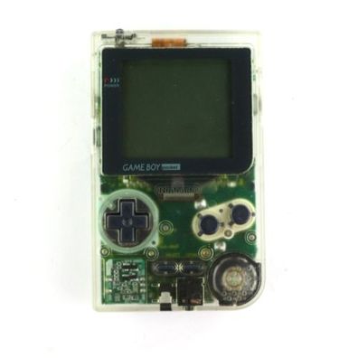 Gameboy Pocket Konsole in Transparent + Transportbox #27E