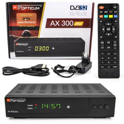 AX-300 HDMI Digitale SAT Receiver KLASSE GERÄT Digital Resiver Full HD TV USB