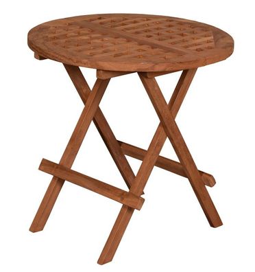 Beistelltisch Dorset Teak Rund Terrasse Garten Balkon Outdoor Indoor