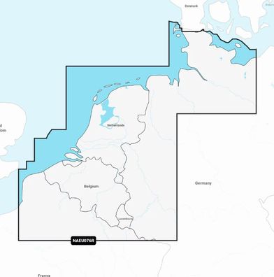 Navionics+ Regular SD/ MSD NAEU076R (Holland) Benelux West Deutschland Seekarte