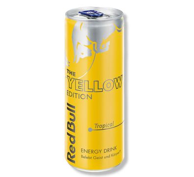 12 x Red Bull Energy Tropical - The Yellow Edition