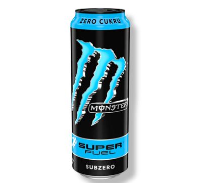 12 x Monster Energy Super Fuel Subzero - Sportgetränk zuckerfrei mit Koffein