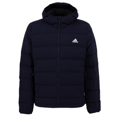 Adidas Helionic Soft Hooded Jacke Herren Daunenjacke Winterjacke Blau FT2519
