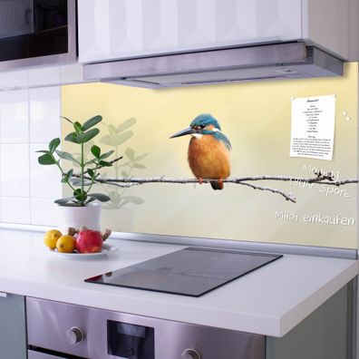 banjado® Küchenrückwand aus gehärtetem Glas magnetisch Motiv Pause