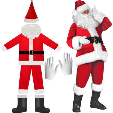 Nikolaus Kostüm Weihnachtsmannkostüm Weihnachten Santa Claus Erwachsene 19755