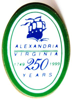 Alexandria-Virginia - 250 Jahre - Pin 28 x 20 mm
