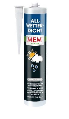 MEM ALL-Wetter-DICHT 300ml Ideal für Not Notreparaturen Stein, Beton, Metall & Bitum