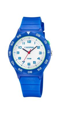 Calypso Sweet Time Kinderuhr analog Quarz Silikonband blau K5797/2