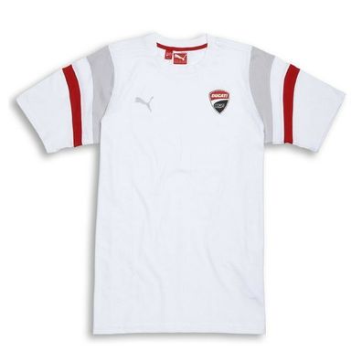 DUCATI Puma T-Shirt CORSE TEAM weiss short sleeve man + Reduziert+ 98767866, Gr. S