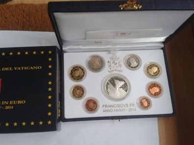 Original KMS 2014 PP Vatikan mit 20 euro Silber Papst Franziskus