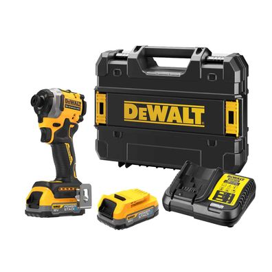 DeWALT Akku-Schlagschrauber DCF850E2T-QW 206 Nm 1/4", 18V Power-Stack-Akku 1,7Ah