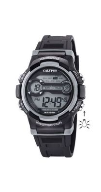 Calypso Digital Crush Armbanduhr schwarz Alarm Stoppuhr Licht K5808/4