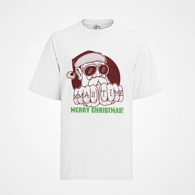 T-Shirt Bio Baumwolle Merry Xmas FCK Weihnachte Chrismas Lustig Chrismas Time