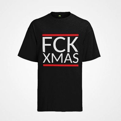 T-Shirt Bio Baumwolle Merry Xmas FCK Weihnachte Chrismas Lustig Fuck You X mas