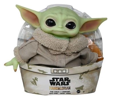 Star Wars GWD85 Plüschspielzeug, ca. 28 cm, Yoda Baby-Figur aus „The Mandalorian