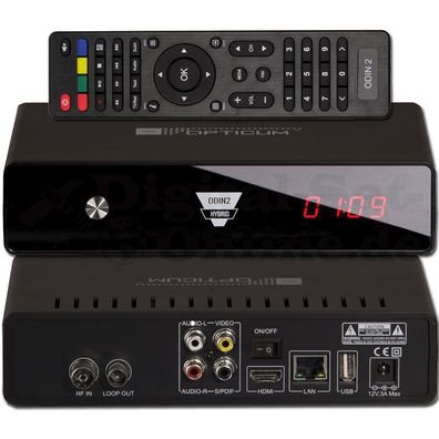 Opticum HD AX ODIN2 Kabel Hybrid Receiver DVB-C-T2