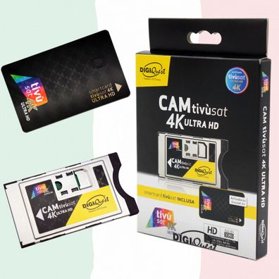 TiVuSat 4K UHD Black Karte & 4K Ultra HD SmartCam/ SmarCam Schwarz (Karte nicht ...