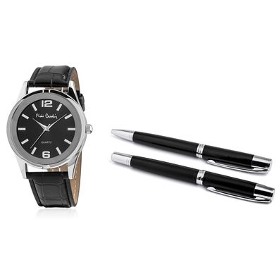 Pierre Cardin Geschenk Set Uhr & Kugelschreiber PCX8357G28