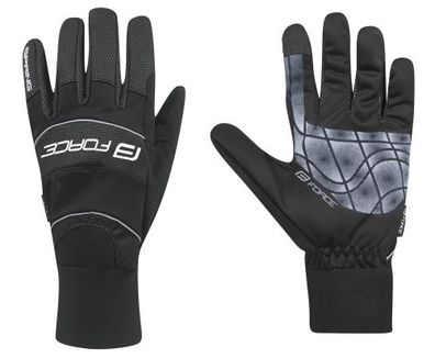 Handschuhe FORCE Windster SPRING black + 5 °C bis + 10 °C