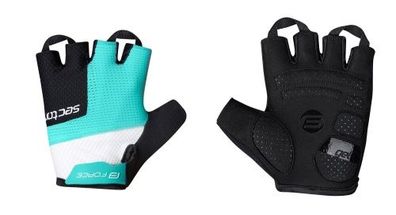 gloves FORCE SECTOR LADY gel black-turquoise L