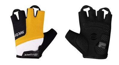 gloves FORCE SECTOR gel black-yellow L
