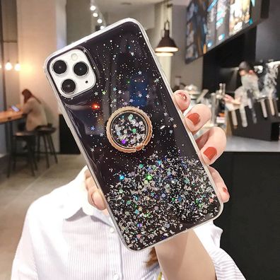 Farbverlauf Glitter Star Handyhülle für Samsung Galaxy Soft Epoxy Rückseite