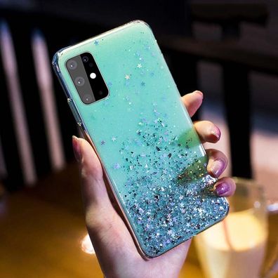 Farbverlauf Glitter Star Handyhülle für Samsung Galaxy Soft Epoxy Rückabdeckungen