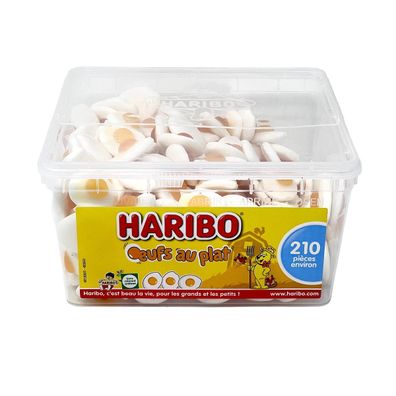 Haribo Spiegeleier Soft Kaubonbons Box 1,1kg Box